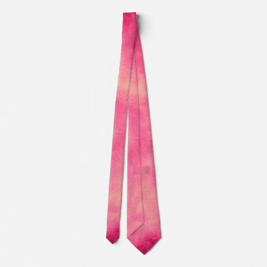 Pink Cloud Effect Neck Tie Krawatte (Rückseite)