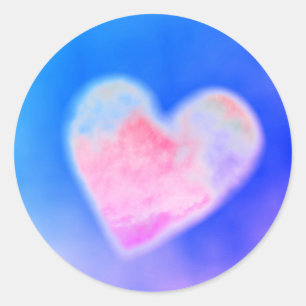 PINK CLOUD HEART Aufkleber