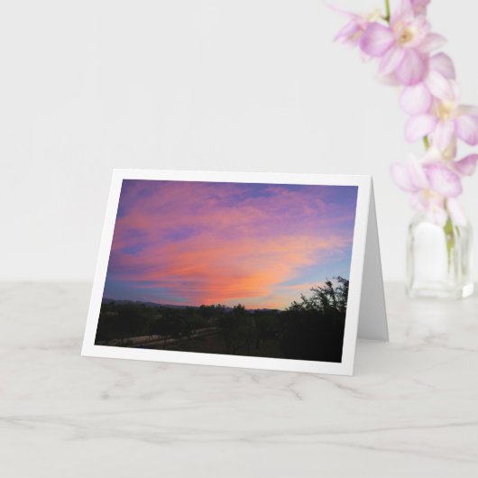 Pink Cloud Landscape Karte (Orchidee)