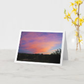 Pink Cloud Landscape Karte (Gelbe Blume)