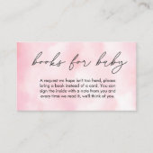 Pink Cloud Nine Baby Duschbücher für Baby Begleitkarte (Vorderseite)