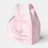 Pink Cloud Nine Baby Dusche Geschenkschachtel (Vorderseite)