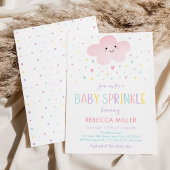 Pink Cloud Rainbow Baby Sprinkle Einladung