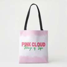 Pink Cloud Way of Life Tote Beutel Sober Living