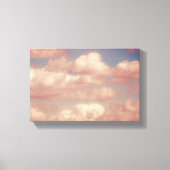 Pink Clouds & Blue Sky Nature Wrapped Canvas Leinwanddruck (Vorderseite)