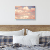 Pink Clouds & Blue Sky Nature Wrapped Canvas Leinwanddruck (Insitu (Schlafzimmer))