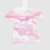 Pink Clouds Fashion Background Ornament (Rückseite)