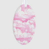 Pink Clouds Fashion Background Ornament (Vorderseite)