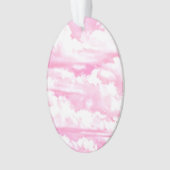 Pink Clouds Fashion Background Ornament (Vorderseite)