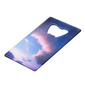 Pink clouds geldbeutel flaschenöffner (Rückseite Schrägansicht)