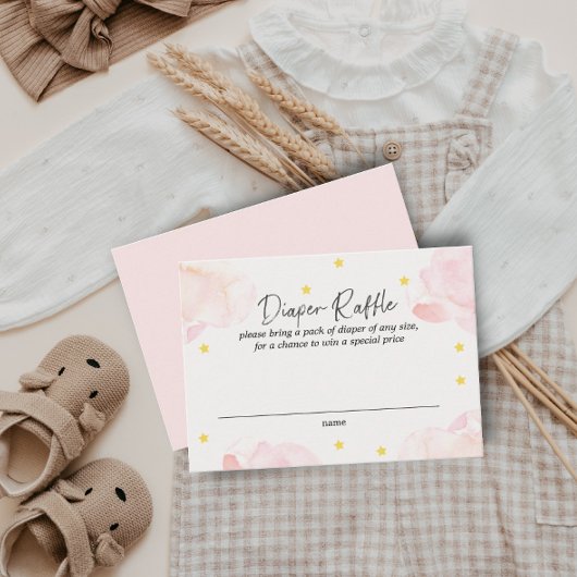 Pink Clouds Girl Dusche Windelwanne Windelwaschkar Visitenkarte