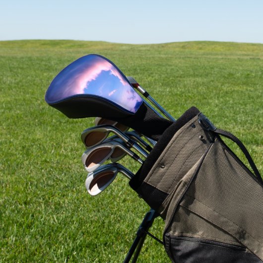 Pink clouds golf headcover (In SItu)