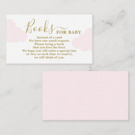 Pink Clouds Kinderduschbücher für Babykarten Begleitkarte