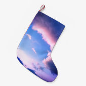 Pink clouds kleiner weihnachtsstrumpf (Vorderansicht (hängend))