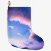 Pink clouds kleiner weihnachtsstrumpf (Vorderseite)