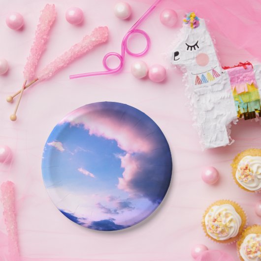 Pink clouds pappteller (Party)