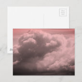PINK CLOUDS POSTCARD POSTKARTE (Vorne/Hinten)