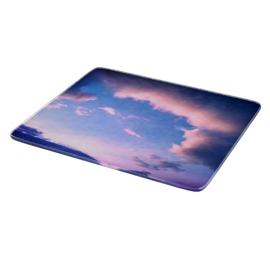 Pink clouds schneidebrett (Ecke)