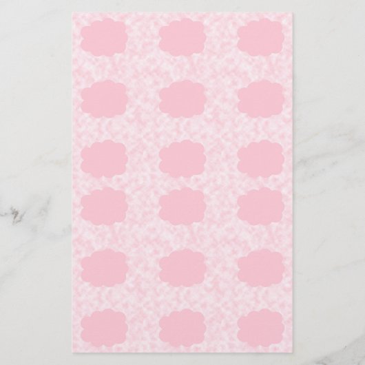 Pink Clouds Stationery Briefpapier (Rückseite)