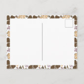 Pink Clover Kleeblatt Pattern St Patrick`s Day Postkarte (Rückseite)