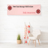 Pink Clover Ribbon von Kenneth Yoncich Banner (Insitu)