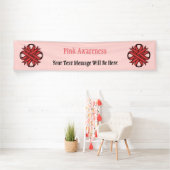 Pink Clover Ribbon von Kenneth Yoncich Banner (Insitu)