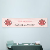 Pink Clover Ribbon von Kenneth Yoncich Banner (Messeveranstaltung)