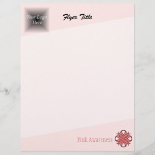 Pink Clover Ribbon von Kenneth Yoncich Flyer