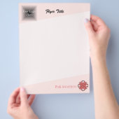 Pink Clover Ribbon von Kenneth Yoncich Flyer (Hand)