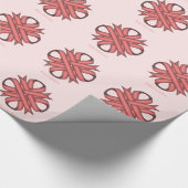 Pink Clover Ribbon von Kenneth Yoncich Geschenkpapier (Ecke)