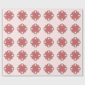 Pink Clover Ribbon von Kenneth Yoncich Geschenkpapier (Flach)