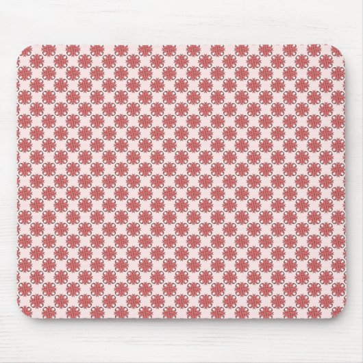 Pink Clover Ribbon von Kenneth Yoncich Mousepad (Vorne)