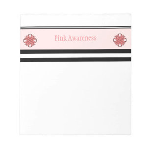 Pink Clover Ribbon von Kenneth Yoncich Notizblock