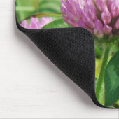 Pink Clover Wildblume - Trifolium pratense Mousepad (Ecke)