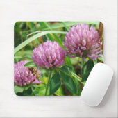 Pink Clover Wildblume - Trifolium pratense Mousepad (Mit Mouse)