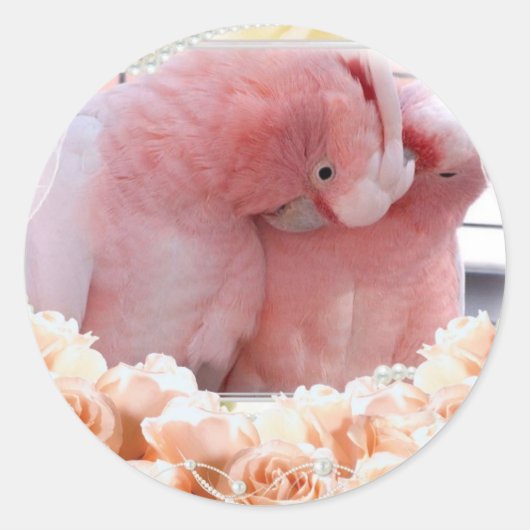Pink Cockatoos Stickers (Vorderseite)