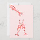 Pink Cocktail Birthday Invitation - Summer Vibe Einladung (Rückseite)