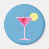 Pink Cocktail Magnet (Vorne)