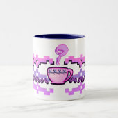 Pink Coffee Bean Fair Isle Zweifarbige Tasse (Mittel)