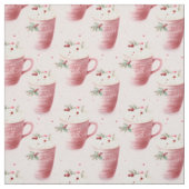 Pink Coffee Cups auf Pink Stoff (Muster)
