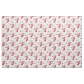 Pink Coffee Cups auf Pink Stoff (Fat Quarter (45,7 x 55,9 cm))