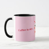Pink Coffee is My Valentine | Cute Coffee Tasse (Links)