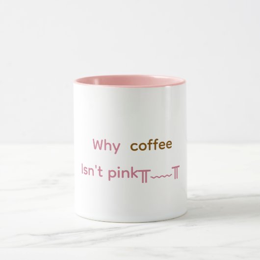 Pink coffee Mug Tasse (Zentrum)