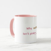 Pink coffee Mug Tasse (Vorderseite Links)