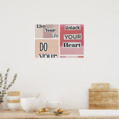 Pink Collage Poster (Küche)