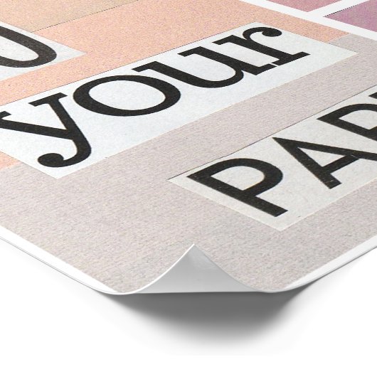 Pink Collage Poster (Ecke)