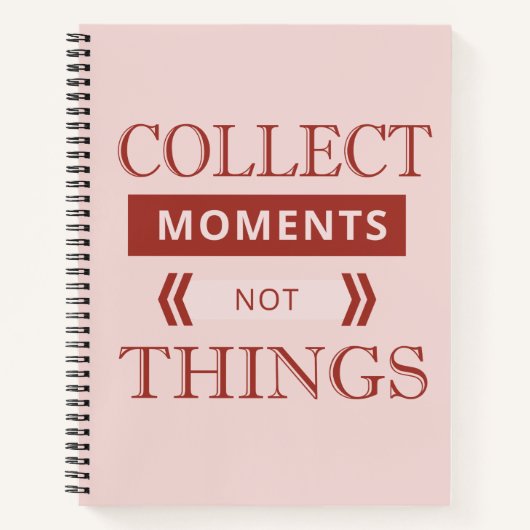 Pink Collect Moments Notizblock (Vorderseite)