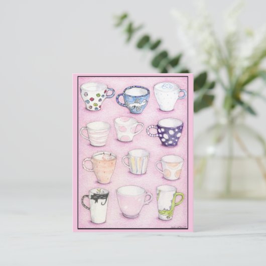 Pink Collection Postkarte (Stehend Vorderseite)