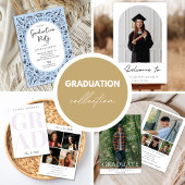 Pink College Graduation Invitation Einladung