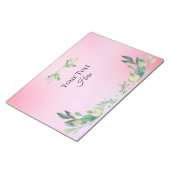 Pink color custom text  notizblock (angewinkelt)